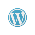 logo Wordpress bleu